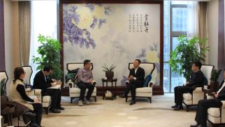  华彬集团副总裁朱东海一行到访bwin必赢唯一官方网站